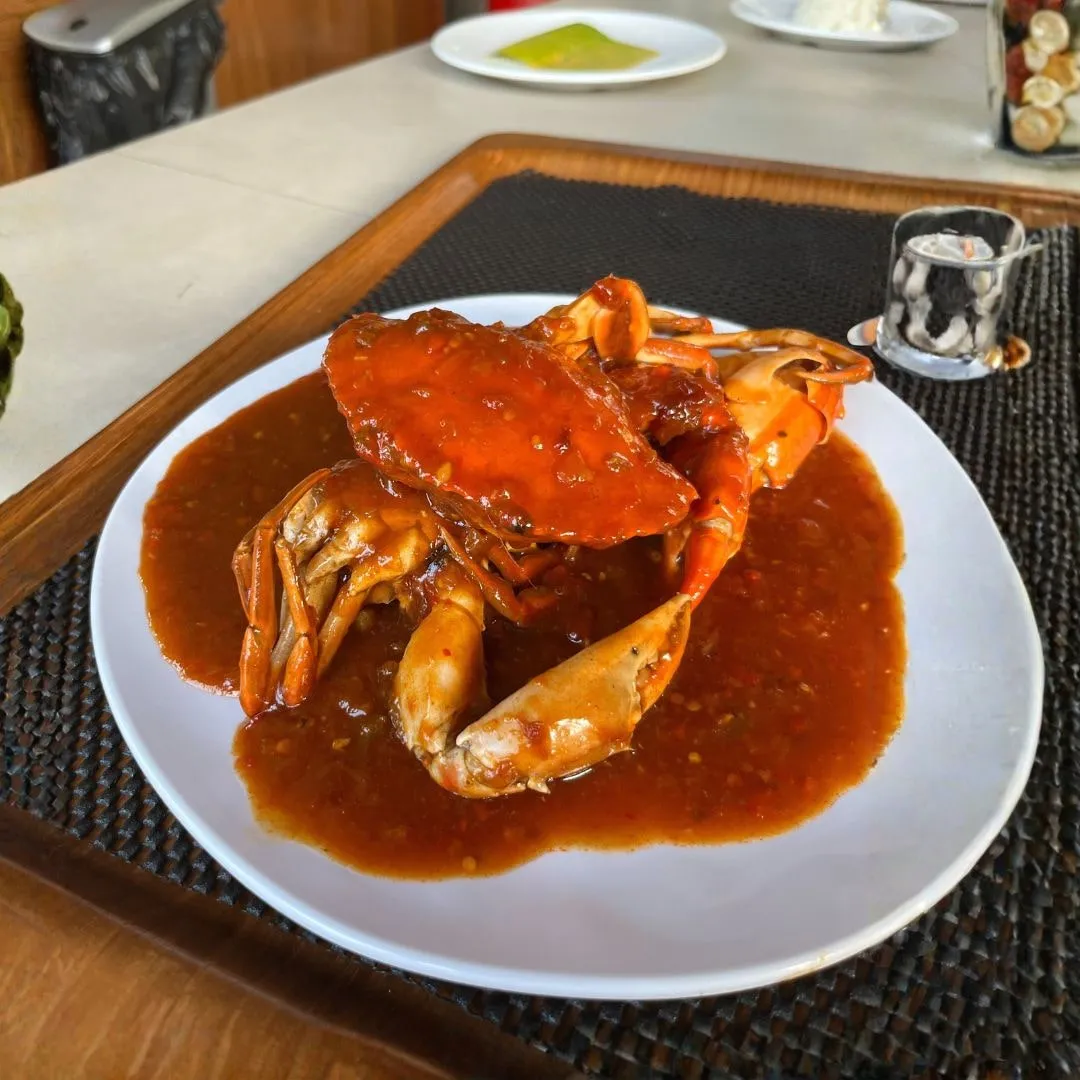 Kepiting Saos Spesial - Best Seller Cahaya Resto Seafood Singaraja Bali